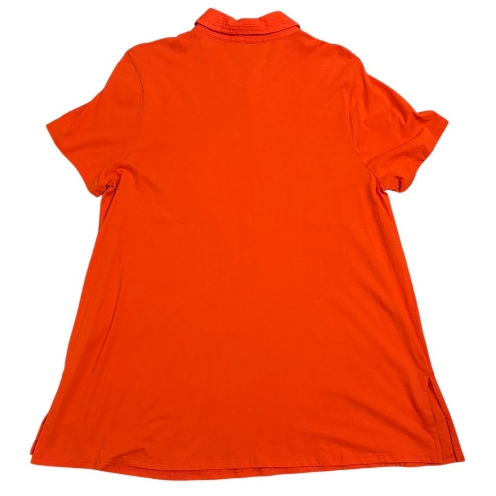 J. Jill Mixed Media Tunic in Orange Cotton Gauze Size Large - Picture 5 of 9